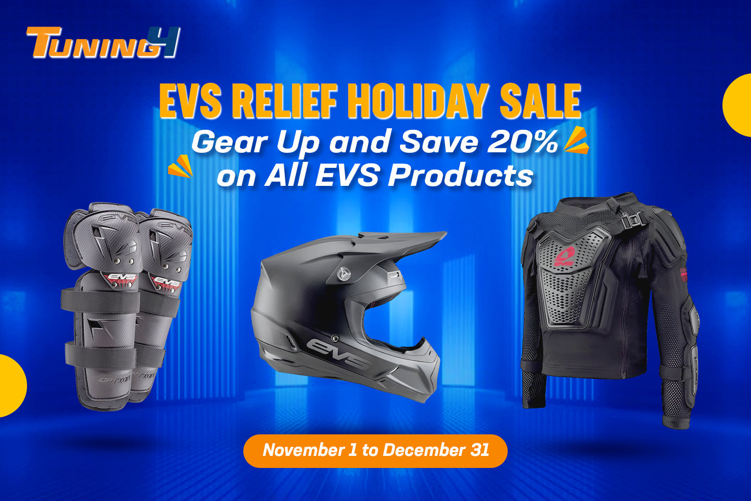 EVS Relief Holiday Sale Gear Up and Save 20% on All EVS Products!