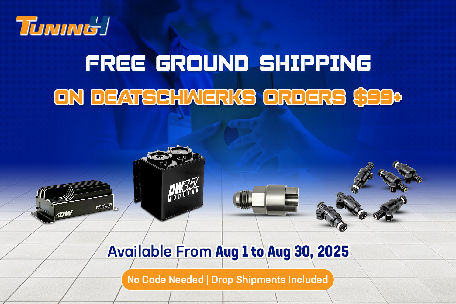 Free Ground Shipping on DeatschWerks Orders $99+ – All August!