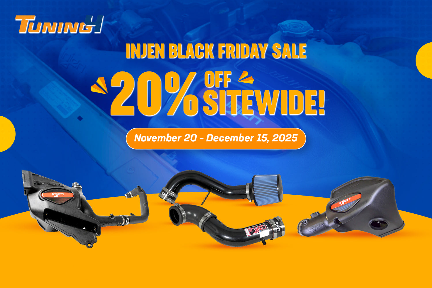 Injen Black Friday Sale: Get 20% Off Performance Upgrades