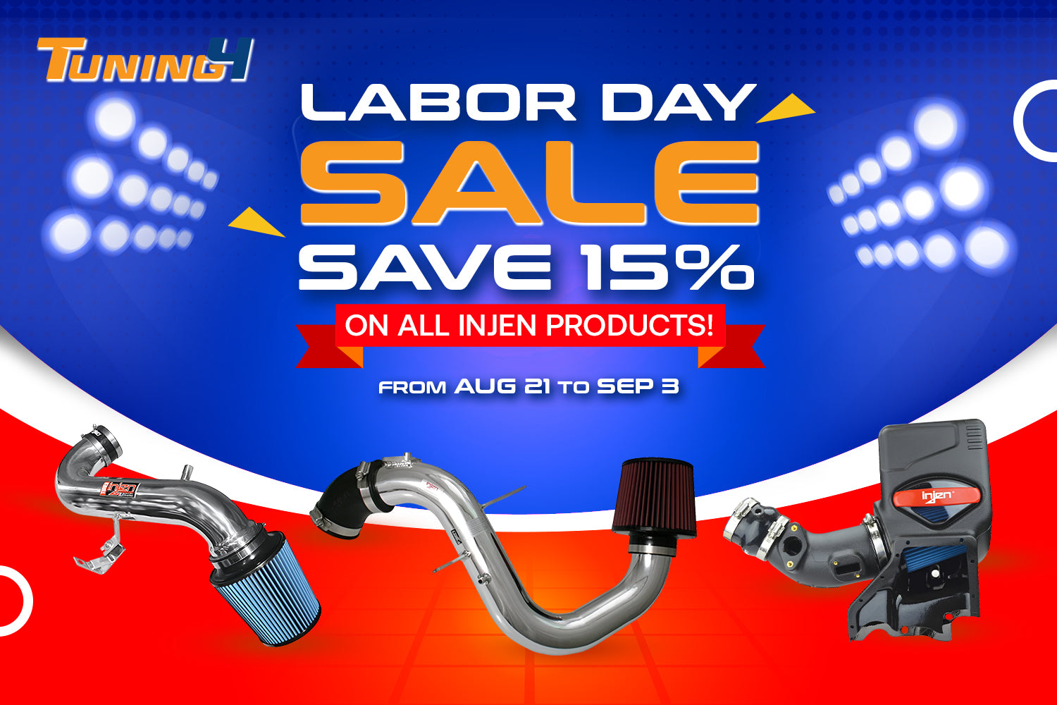 Labor Day Sale – Save 15% on All Injen Products!