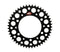 Renthal 04-23 Kawasaki KX 125/ 2T/ X/ XC/ KX450XC Rear Grooved Sprocket - Black 520-51P Teeth