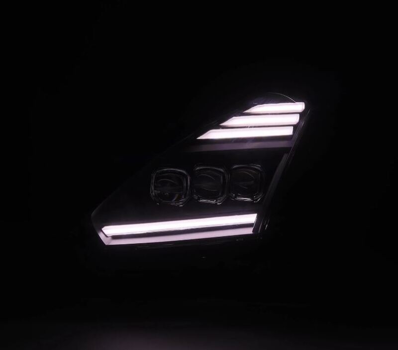 AlphaRex NOVA-Series LED Projector Headlights - Black for 09-25 Nissan GT-R
