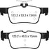 EBC 15+ Ford Edge 2.0 Turbo FWD Ultimax2 Rear Brake Pads