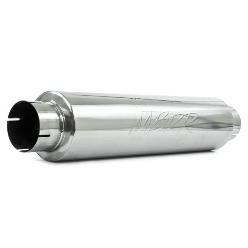 MBRP 4"Inlet/Outlet 24"Body 6"Diameter 30"Overall T409 XP Series Quiet Tone Muffler Resonator M1004S