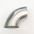 Ticon Industries 2.0in Diameter 90 1.1D/2.2in CLR 1mm/.039in Wall Thickness Titanium Elbow