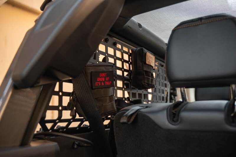 DV8 Offroad Rear Window Molle Panels for 21-24 Ford Bronco 2-Door - MPBR-12