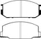 EBC 85-90 Lotus Esprit 2.2 Yellowstuff Front Brake Pads