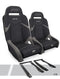 PRP Polaris RZR PRO XP GT3 Suspension Seats Kit (Pair) - Black & Gray