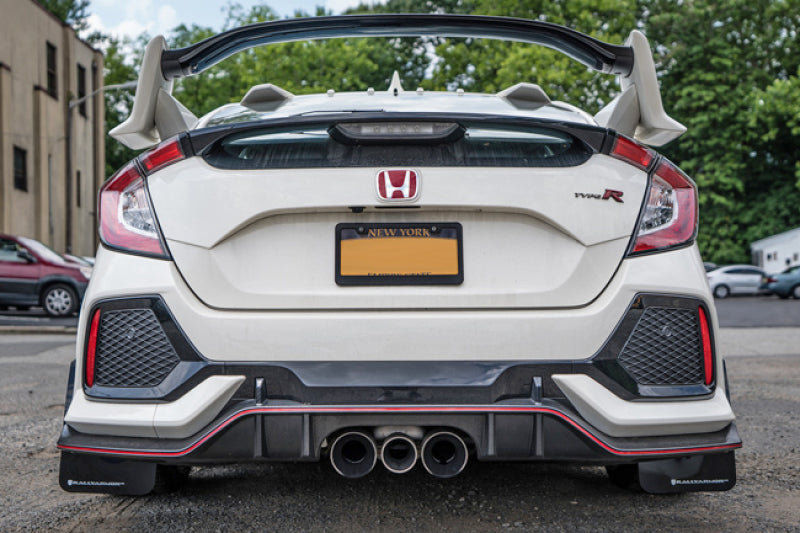 Rally Armor 17-21 Honda Civic Type R Black UR Mud Flap w/ Red Logo