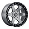 Weld Off-Road Ridge 17x9 - 5x114.3 / 5x127 BP - ET-12 - 78.1mm CB Satin Gunmetal Wheel (Black Ring)