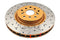 DBA 04-12 Subaru STi/2017 BRZ w/Perf. Pkg. 10 Stud Hole Front Drilled & Slotted 4000 Series Rotor