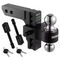 Rhino USA 8In Heavy Duty Drop Hitch - 2In (Black)