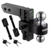 Rhino USA 8In Heavy Duty Drop Hitch - 2.5In (Black)