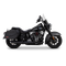 Vance & Hines 2025+ HD Softail Twin Slash 4in Round Black Slip-On Exhaust