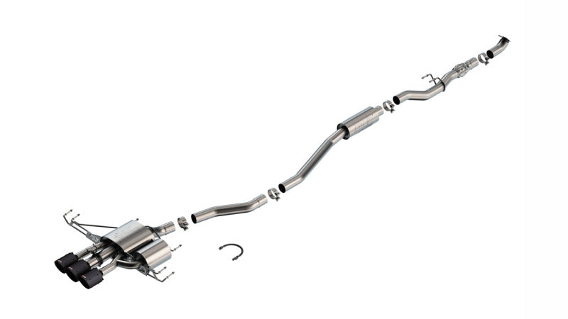 Borla ATAK Cat-Back Exhaust for 2024 Acura Integra Type S - Carbon Fiber & Black Anodized