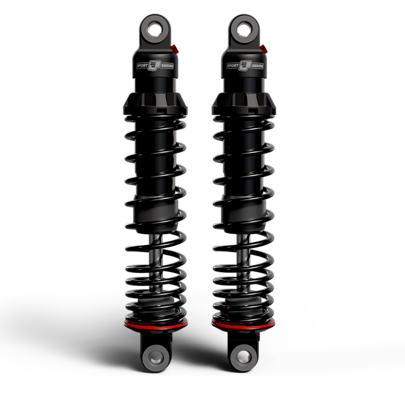 Progressive Harley Dyna 494 Series Shocks 12.5in Bushing - Black