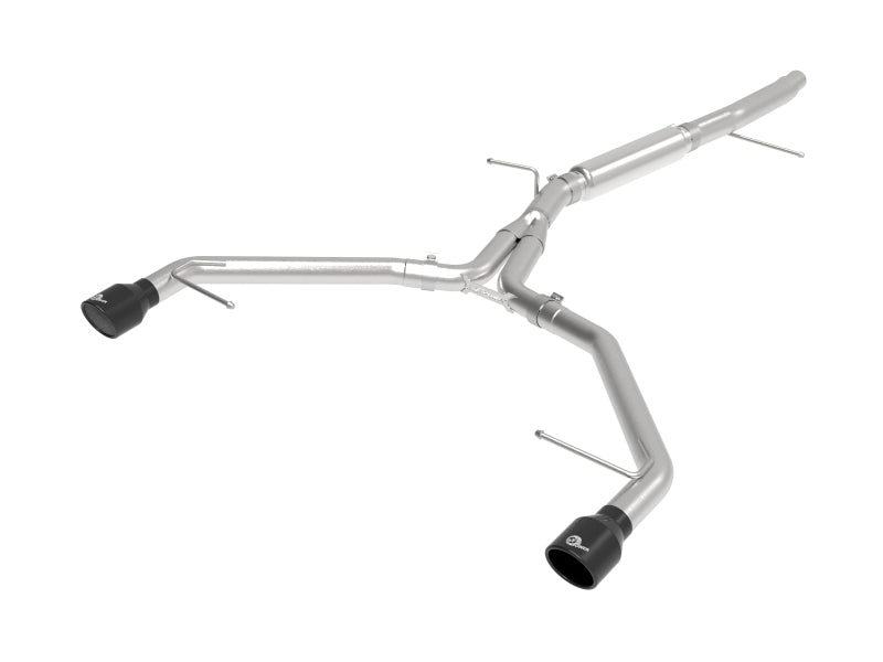 aFe 17-19 Audi A4 (L4-2.0L) MACH Force-Xp Stainless Steel Axle-Back Exhaust System - Black Tip