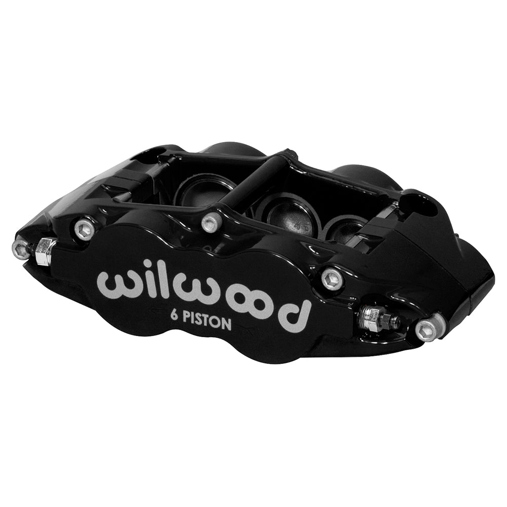 Wilwood Caliper-Narrow Superlite 6R-LH - Black 1.62/1.12/1.12in Pistons 1.25in Disc