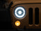 Raxiom 07-18 Jeep Wrangler JK Axial Series LED Headlights- Black Housing (Clear Lens)