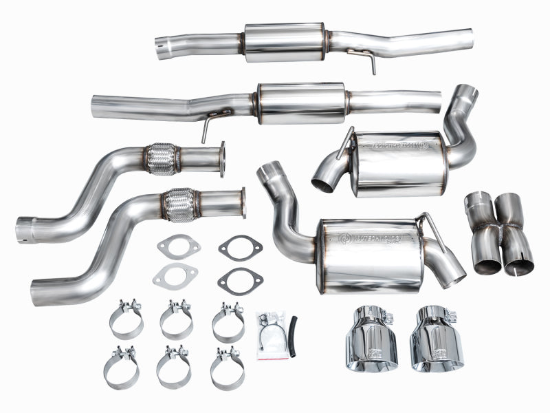 AWE Touring Edition Catback Exhaust System w/Chrome Silver Tips for 23 Nissan Z RZ34 RWD 3015-32400