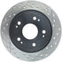 StopTech 09-10 Acura TSX / 08-10 Honda Accord Coupe/05-10 Sedan Left Rear Slotted & Drilled Rotor