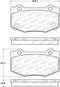 StopTech 14-18 Chevy Corvette Sport Performance Rear Brake Pads