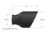 MBRP 15-23 Dodge Charger 5.7L/6.2L/6.4L T304 3in ID / 5in OD Out / 8in Length Angle Cut Black Tip