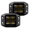 Go Rhino Xplor Blackout Series Cube LED Flood Light Kit (Flush Mount) 3x3 - Blk (Pair)