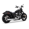 Vance & Hines 2025+ HD Softail Twin Slash 4in Round Chrome Slip-On Exhaust