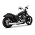Vance & Hines 2025+ HD Softail Twin Slash 4in Round Chrome Slip-On Exhaust