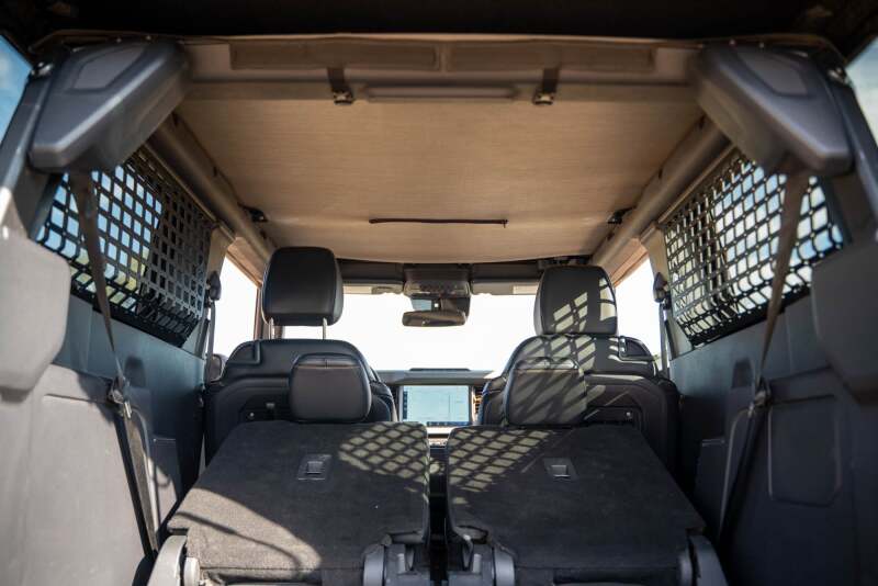 DV8 Offroad Rear Window Molle Panels for 21-24 Ford Bronco 2-Door - MPBR-12