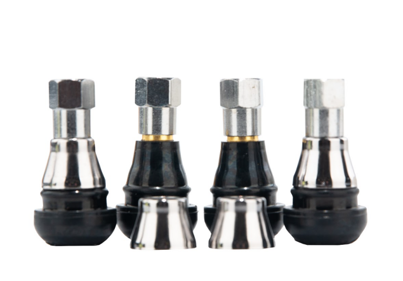 QuadBoss TR412C Valve Set of Chrome Stems for Tires - 608600