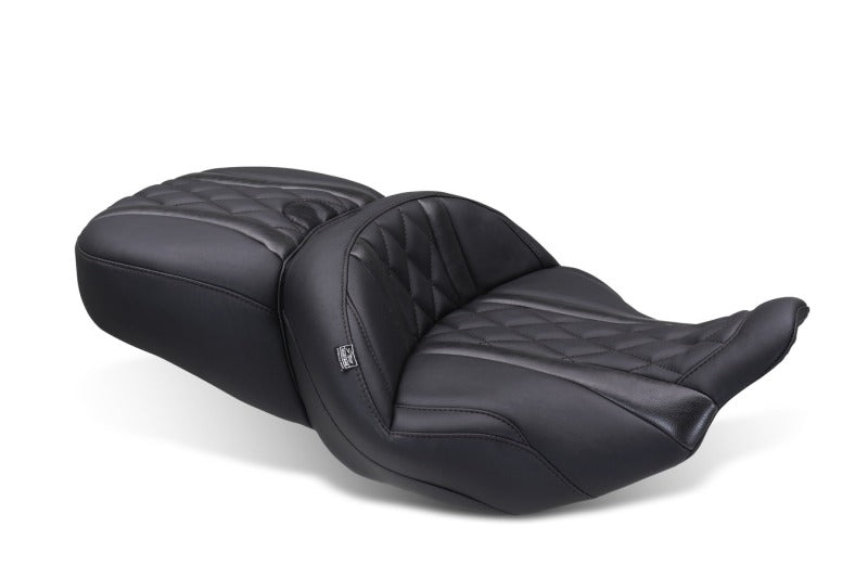 Mustang 2023-2025 Harley CVO Road Glide (ST) Super Touring Deluxe Diamond One-Piece, 2 UP Black