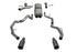 Corsa 25-26 RAM 1500 RHO Crew Cab 3.0L T Cat-Back Dual Rear Exit w/ 5in Single Gun Metal Pro Series