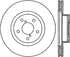 StopTech 05-10 Subaru Impreza WRX/STi Slotted & Drilled Right Front Rotor