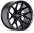 Vossen HF6-4 22x10 - 8x165.1 - ET-18 - Super Deep Face - 125.1 - Satin Black Wheel
