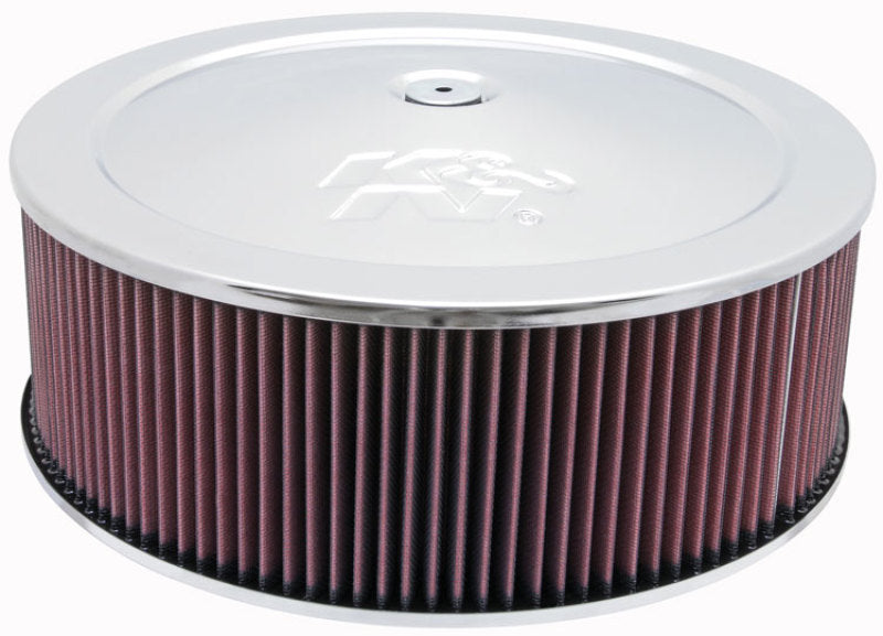 K&N Round Air Filter Assembly Air Cleaner 5.25"ID/5"Height/5.125"Neck Flange/11/4"Drop Base 60-1300