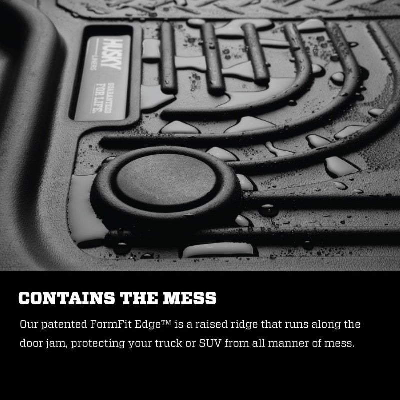 Husky Liners 2022 Nissan Frontier King Cab Ext. Cab/CC WeatherBeater Black Front Floor Liners