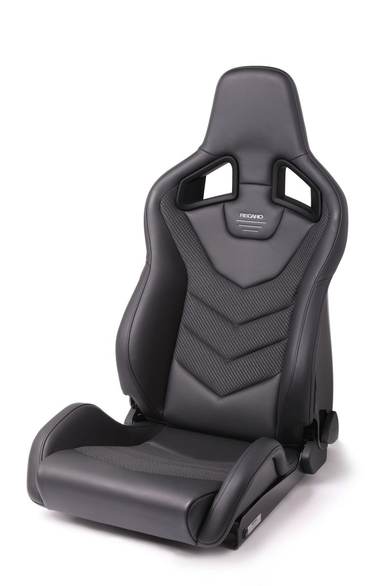 Recaro Sportster GT Passenger Seat - Black Leather/Carbon Weave