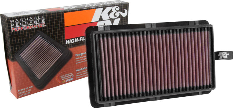 K&N High-Flow Original Replacement Drop In Air Filter for 15-18 Kia Sorrento III L4-2.2L DSL 33-3064