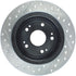 StopTech 09-10 Acura TSX / 08-10 Honda Accord Coupe/05-10 Sedan Left Rear Slotted & Drilled Rotor