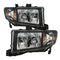 Xtune Honda Ridgeline 06-13 Crystal Headlights Black HD-JH-HRID06-AM-BK