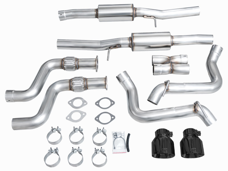 AWE Tuning Track Edition Catback Exhaust System w/Diamond Black Tips for Nissan Z RZ34 RWD 3020-33400