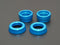 Cusco Rear Differential Rigid Mount Collar Front Side 2021+ Toyota GR Yaris 1.6L AWD - Blue