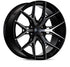 Vossen HF6-4 18x9 / 6x139.7 / ET0 / Super Deep / 106.1 CB - Tinted Gloss Black Wheel