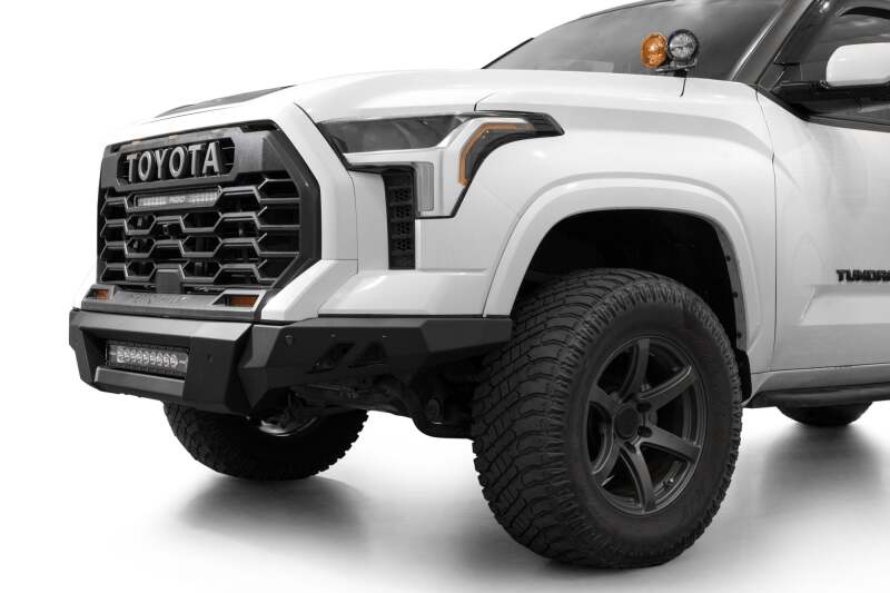 Addictive Desert Designs Black Label Steel Front Bumper for 22-25 Toyota Tundra - F760305080103