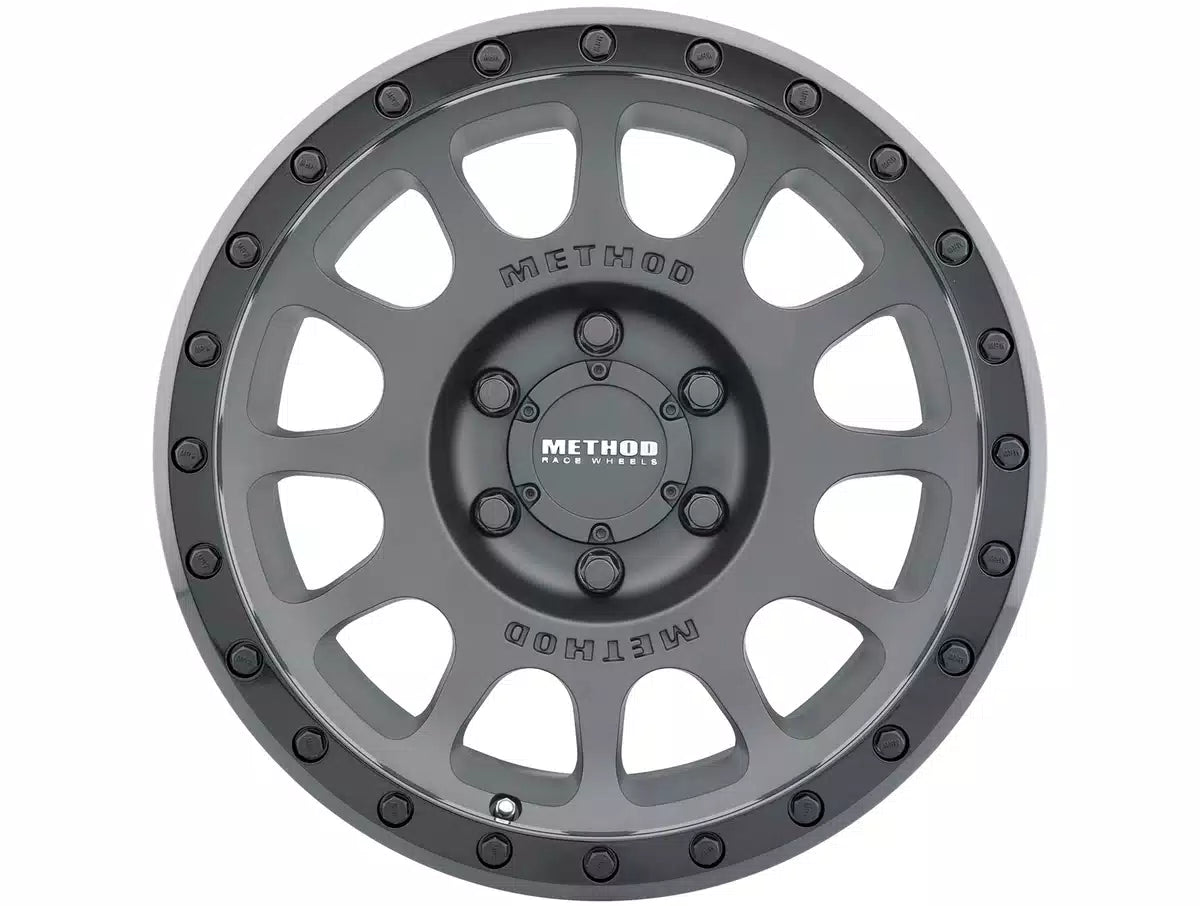 Method MR305 NV 17x8.5 0mm Offset 8x6.5 130.81mm CB Matte Black/Gloss Black Wheel