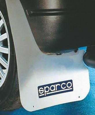 Sparco Mud Flap Pair White