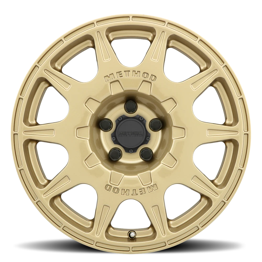 Method MR502 RALLY 17x8 +38mm Offset 5x4.5 67.1mm CB Gold Wheel