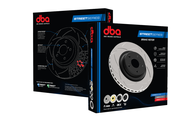 DBA 08-10 STi/2017 BRZ w/Perf. Pkg. Rear Dual-Drilled Street Series Rotor